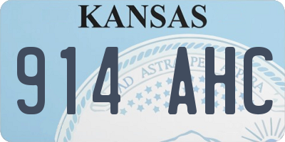 KS license plate 914AHC