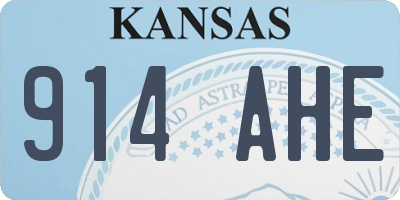 KS license plate 914AHE