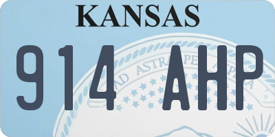 KS license plate 914AHP