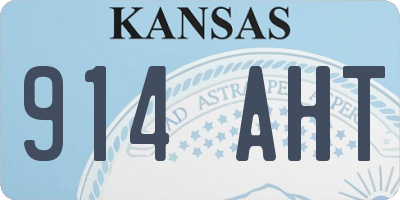 KS license plate 914AHT