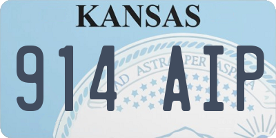 KS license plate 914AIP