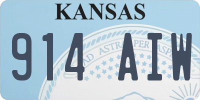 KS license plate 914AIW