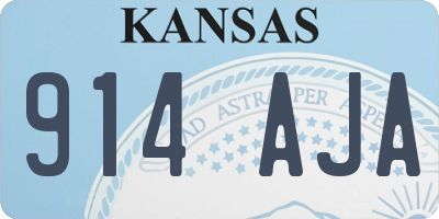 KS license plate 914AJA