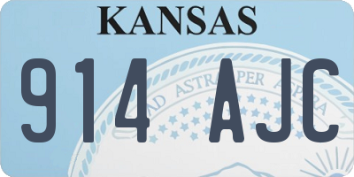 KS license plate 914AJC
