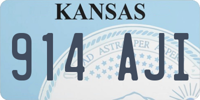 KS license plate 914AJI