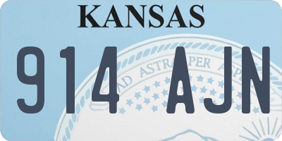 KS license plate 914AJN