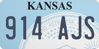 KS license plate 914AJS