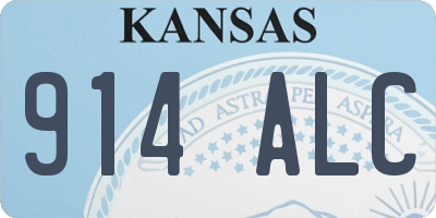 KS license plate 914ALC