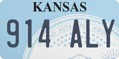 KS license plate 914ALY