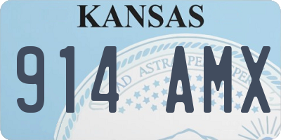 KS license plate 914AMX