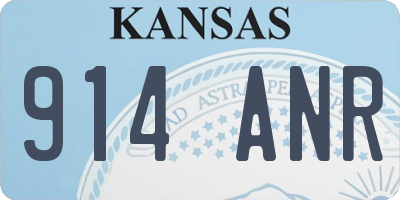 KS license plate 914ANR
