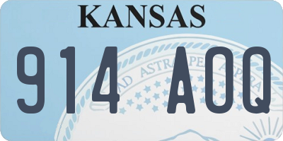 KS license plate 914AOQ