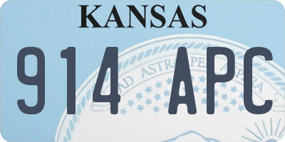 KS license plate 914APC
