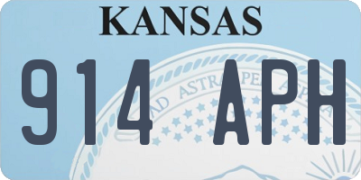 KS license plate 914APH