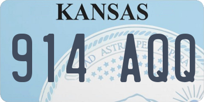 KS license plate 914AQQ
