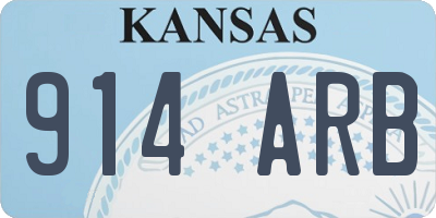 KS license plate 914ARB