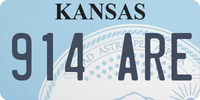 KS license plate 914ARE