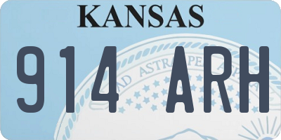 KS license plate 914ARH