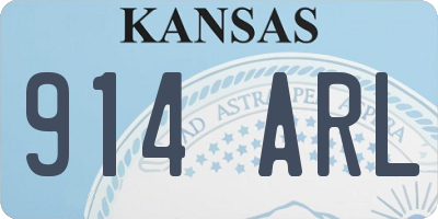 KS license plate 914ARL
