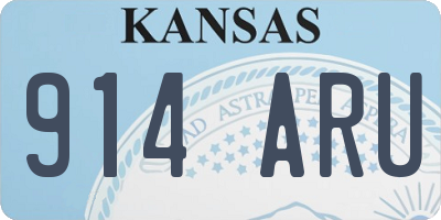KS license plate 914ARU