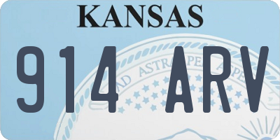 KS license plate 914ARV