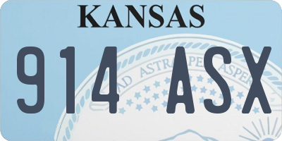 KS license plate 914ASX