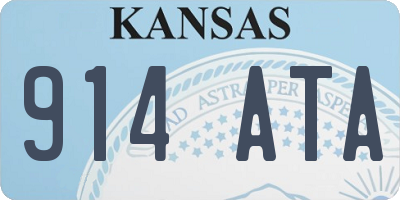 KS license plate 914ATA