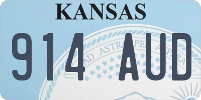 KS license plate 914AUD