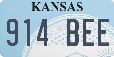 KS license plate 914BEE