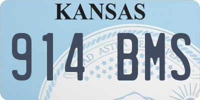 KS license plate 914BMS