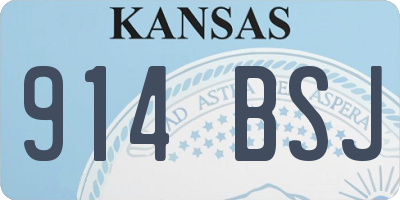 KS license plate 914BSJ