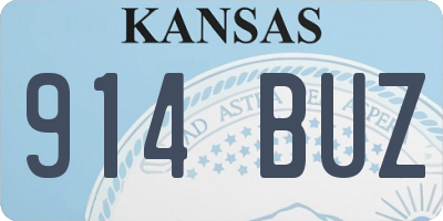 KS license plate 914BUZ