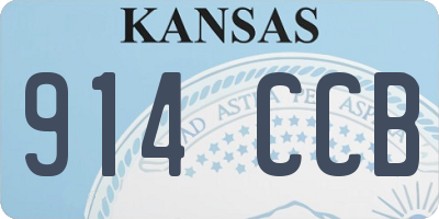KS license plate 914CCB