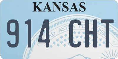 KS license plate 914CHT