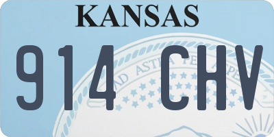 KS license plate 914CHV