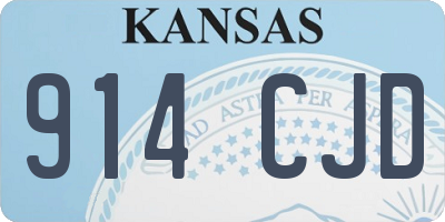 KS license plate 914CJD