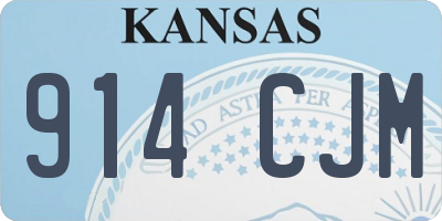 KS license plate 914CJM