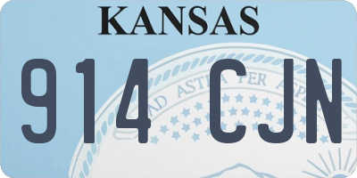 KS license plate 914CJN