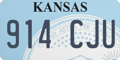 KS license plate 914CJU