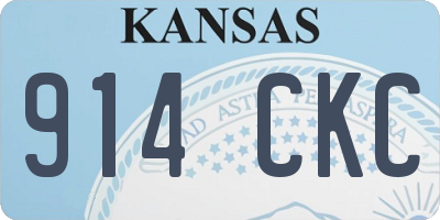 KS license plate 914CKC