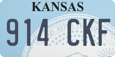 KS license plate 914CKF