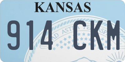 KS license plate 914CKM