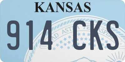 KS license plate 914CKS
