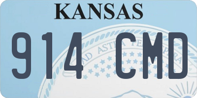 KS license plate 914CMD
