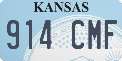 KS license plate 914CMF