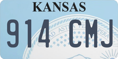 KS license plate 914CMJ