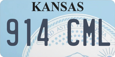 KS license plate 914CML