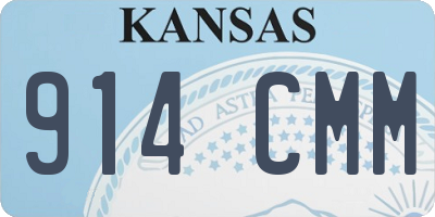 KS license plate 914CMM