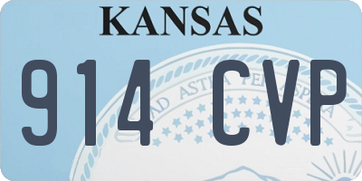 KS license plate 914CVP