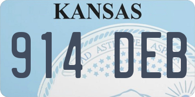 KS license plate 914DEB